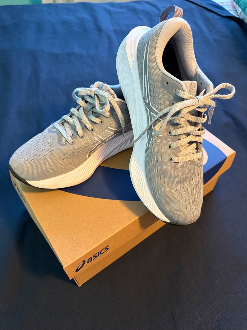 ASICS Gel-Excite 10 Gray and White Women's Running Sneakers